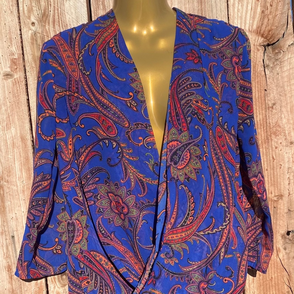 Liz Claiborne Multi-Color Plunge Neck Tops